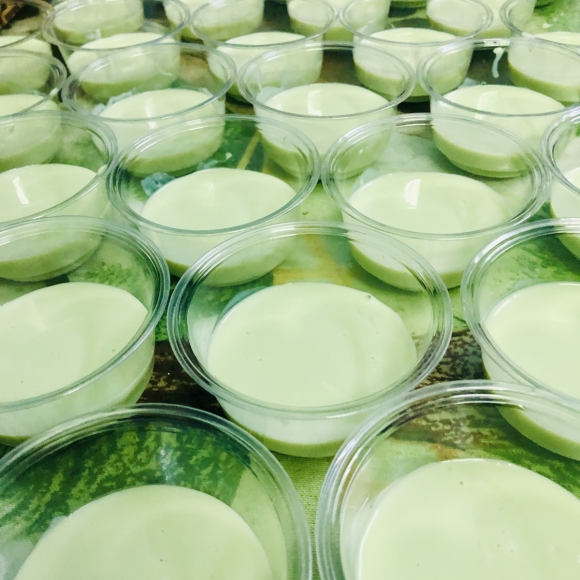Tàu hũ Singapore vị matcha