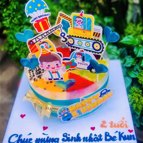 Chủ đề Bé Trai xe cẩu - size 18